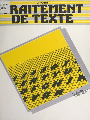 cover image of Traitement de texte